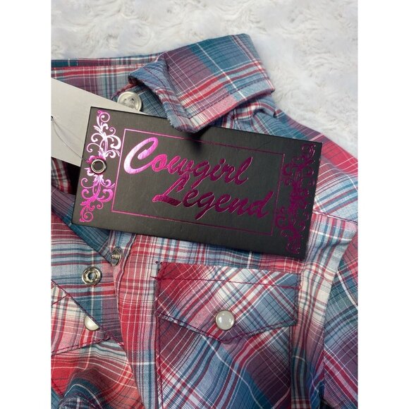 Western Cowgirl Shirt & One Piece Size 3-6 Months BOTH Pieces Bling Pearl Snaps - Picture 14 of 15